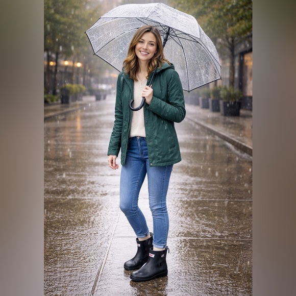 Hunter Classic  Chelsea Black Ankle Boots Size 10 - Picture 3 of 16